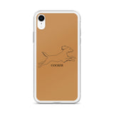 Cocker Spaniel iPhone case - Tan
