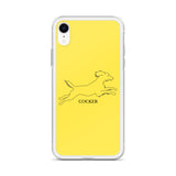 Cocker Spaniel iPhone case - Yellow