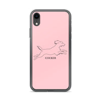 Cocker Spaniel iPhone case - Pink