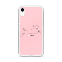 Cocker Spaniel iPhone case - Pink