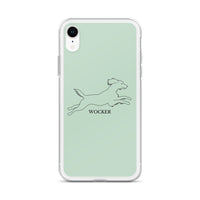 Wocker - Working Cocker Spaniel - iPhone Case - Light Green
