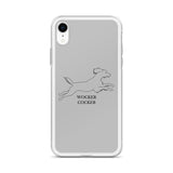 Wocker Cocker - Working Cocker Spaniel - iPhone Case - Grey