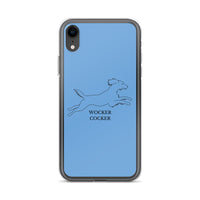 Wocker Cocker - Working Cocker Spaniel - iPhone Case - Blue