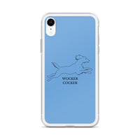 Wocker Cocker - Working Cocker Spaniel - iPhone Case - Blue