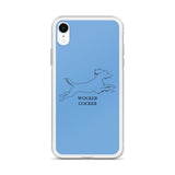 Wocker Cocker - Working Cocker Spaniel - iPhone Case - Blue