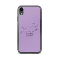 Wocker Cocker - Working Cocker Spaniel - iPhone Case - Purple