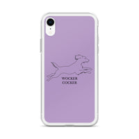 Wocker Cocker - Working Cocker Spaniel - iPhone Case - Purple