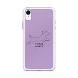 Wocker Cocker - Working Cocker Spaniel - iPhone Case - Purple