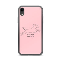 Wocker Cocker - Working Cocker Spaniel - iPhone Case - Pink