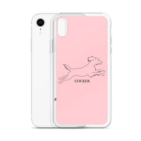 Cocker Spaniel iPhone case - Pink
