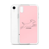 Cocker Spaniel iPhone case - Pink