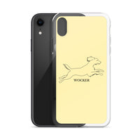 Wocker - Working Cocker Spaniel - iPhone Case - Pale Yellow