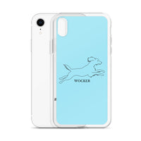 Wocker - Working Cocker Spaniel - iPhone Case - Light Blue