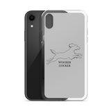 Wocker Cocker - Working Cocker Spaniel - iPhone Case - Grey