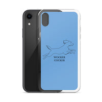 Wocker Cocker - Working Cocker Spaniel - iPhone Case - Blue