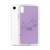 Wocker Cocker - Working Cocker Spaniel - iPhone Case - Purple