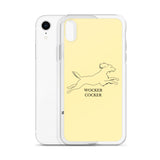 Wocker Cocker - Working Cocker Spaniel - iPhone Case - Soft Yellow