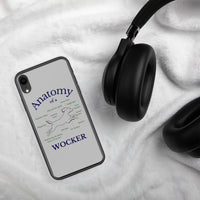 Anatomy of a Wocker - Working Cocker Spaniel - iPhone Case - Grey