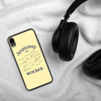 Anatomy of a Wocker - Working Cocker Spaniel - iPhone Case - Soft Yellow