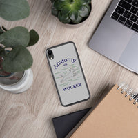 Anatomy of a Wocker - Working Cocker Spaniel - iPhone Case - Grey