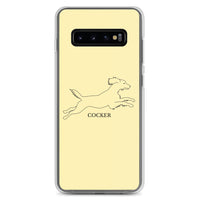 Cocker Spaniel Samsung Phone Case - Soft Yellow