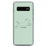Wocker - Working Cocker Spaniel - Samsung Phone Case - Pale Green