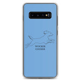 Wocker Cocker - Working Cocker Spaniel - Samsung Phone Case - Blue