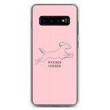Wocker Cocker - Working Cocker Spaniel - Samsung Phone Case - Pink