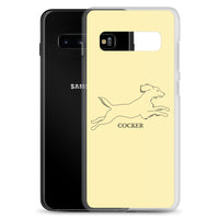 Cocker Spaniel Samsung Phone Case - Soft Yellow