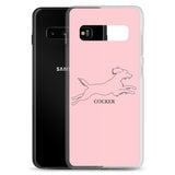 Cocker Spaniel Samsung Phone Case - Pink