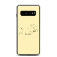 Cocker Spaniel Samsung Phone Case - Soft Yellow