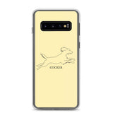 Cocker Spaniel Samsung Phone Case - Soft Yellow