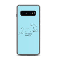 Wocker Cocker - Working Cocker Spaniel - Samsung Phone Case - Light Blue