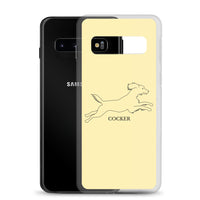 Cocker Spaniel Samsung Phone Case - Soft Yellow
