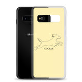 Cocker Spaniel Samsung Phone Case - Soft Yellow
