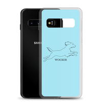 Wocker - Working Cocker Spaniel - Samsung Phone Case - Light Blue