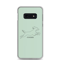 Cocker Spaniel Samsung Phone Case - Light Green