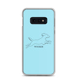 Wocker - Working Cocker Spaniel - Samsung Phone Case - Light Blue