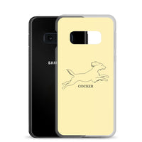 Cocker Spaniel Samsung Phone Case - Soft Yellow