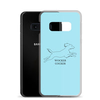 Wocker Cocker - Working Cocker Spaniel - Samsung Phone Case - Light Blue