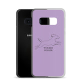 Wocker Cocker - Working Cocker Spaniel - Samsung Phone Case - Purple
