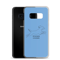 Wocker Cocker - Working Cocker Spaniel - Samsung Phone Case - Blue