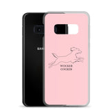 Wocker Cocker - Working Cocker Spaniel - Samsung Phone Case - Pink