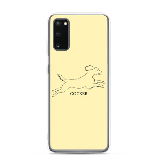 Cocker Spaniel Samsung Phone Case - Soft Yellow