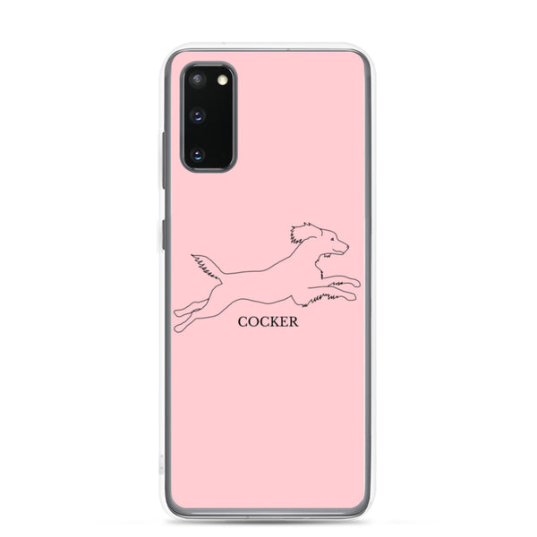 Cocker Spaniel Samsung Phone Case - Pink