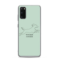 Wocker Cocker - Working Cocker Spaniel - Samsung Phone Case - Pale Green