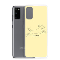 Cocker Spaniel Samsung Phone Case - Soft Yellow
