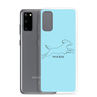 Wocker - Working Cocker Spaniel - Samsung Phone Case - Light Blue