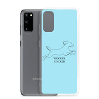 Wocker Cocker - Working Cocker Spaniel - Samsung Phone Case - Light Blue