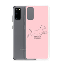 Wocker Cocker - Working Cocker Spaniel - Samsung Phone Case - Pink